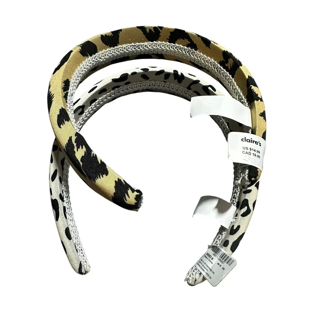 Claire's & Icing Headbands Animal Prints Stylish, fashionable, Fun! NWT